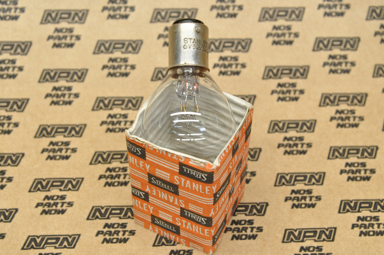 NOS Honda Motorcycle Stanley 6V 32/32 CP Head Light Bulb A5216 Base BA15D