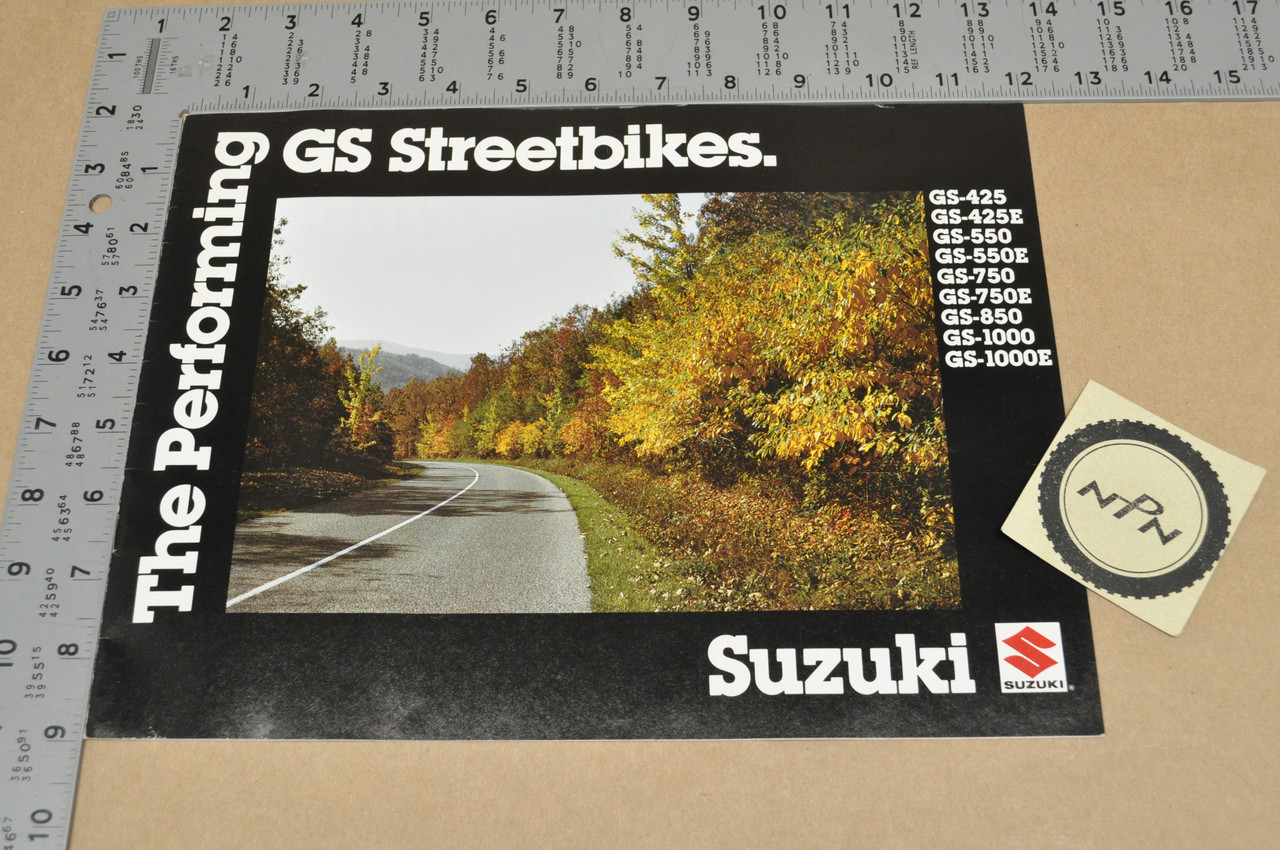 1979 Suzuki GS Streetbikes Dealer Sales Brochure GS425 GS550 GS750 GS850 GS1000