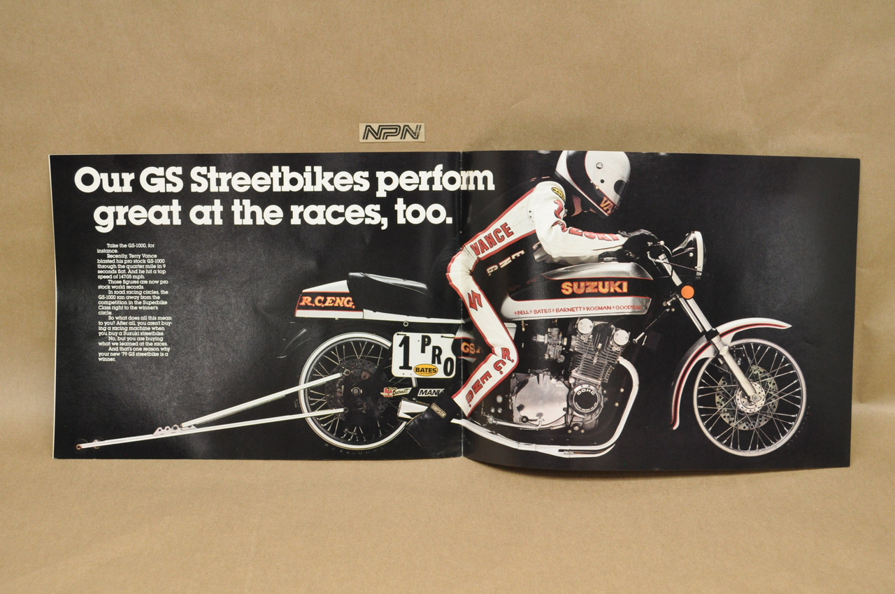 1979 Suzuki GS Streetbikes Dealer Sales Brochure GS425 GS550 GS750 GS850 GS1000