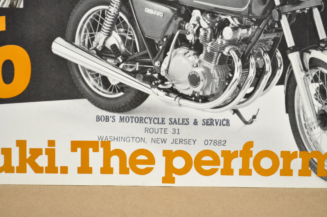 Vintage NOS 1979 Suzuki GS550 E Motorcycle Preview Brochure Dealer Specs