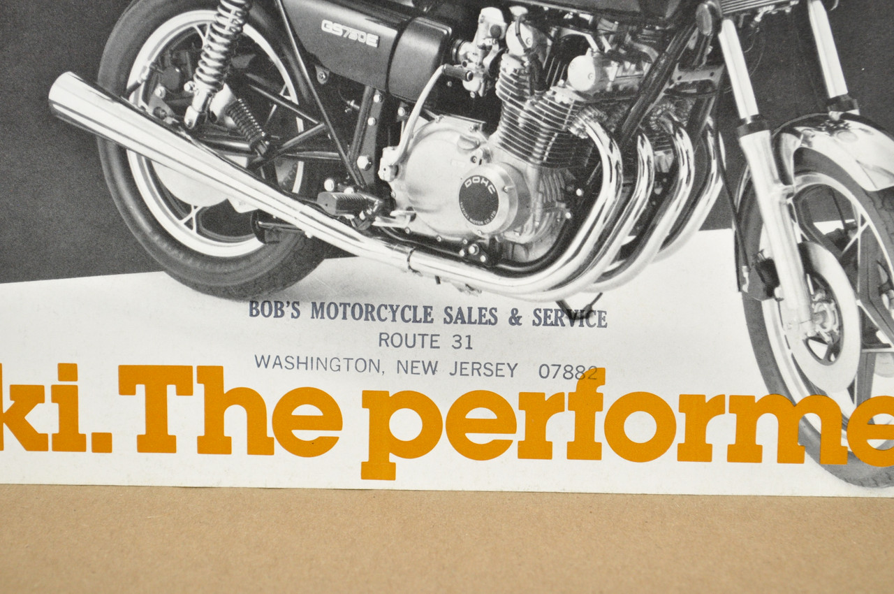 Vintage NOS 1979 Suzuki GS750 E Motorcycle Preview Brochure Dealer Specs