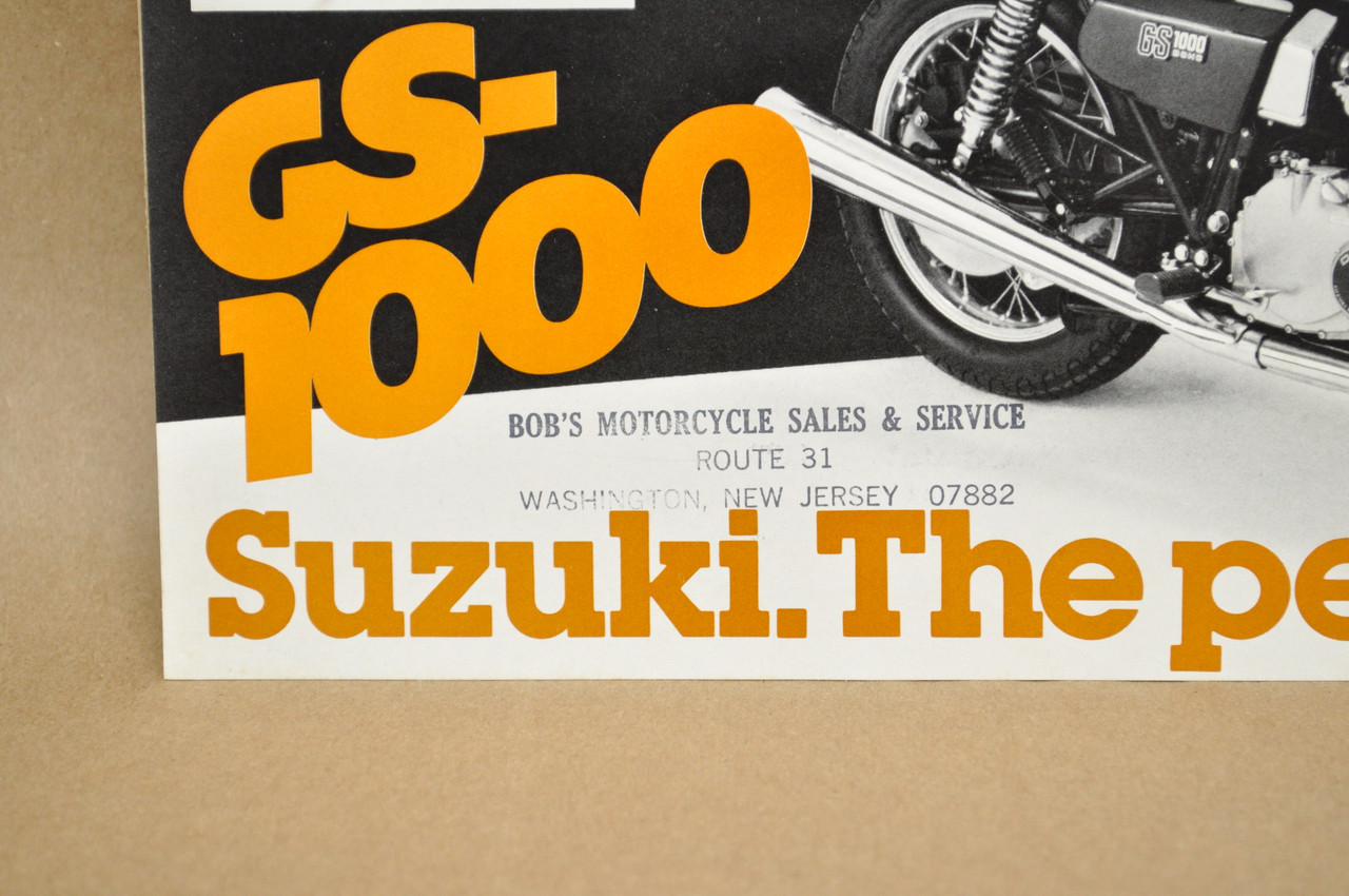Vintage NOS 1979 Suzuki GS1000 E Motorcycle Preview Brochure Dealer Specs