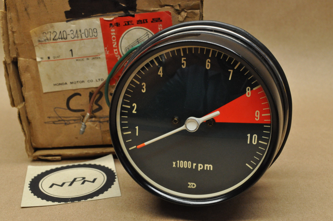 NOS Honda CB750 K2 Tachometer RPM Tach Meter Gauge 37240-341-009
