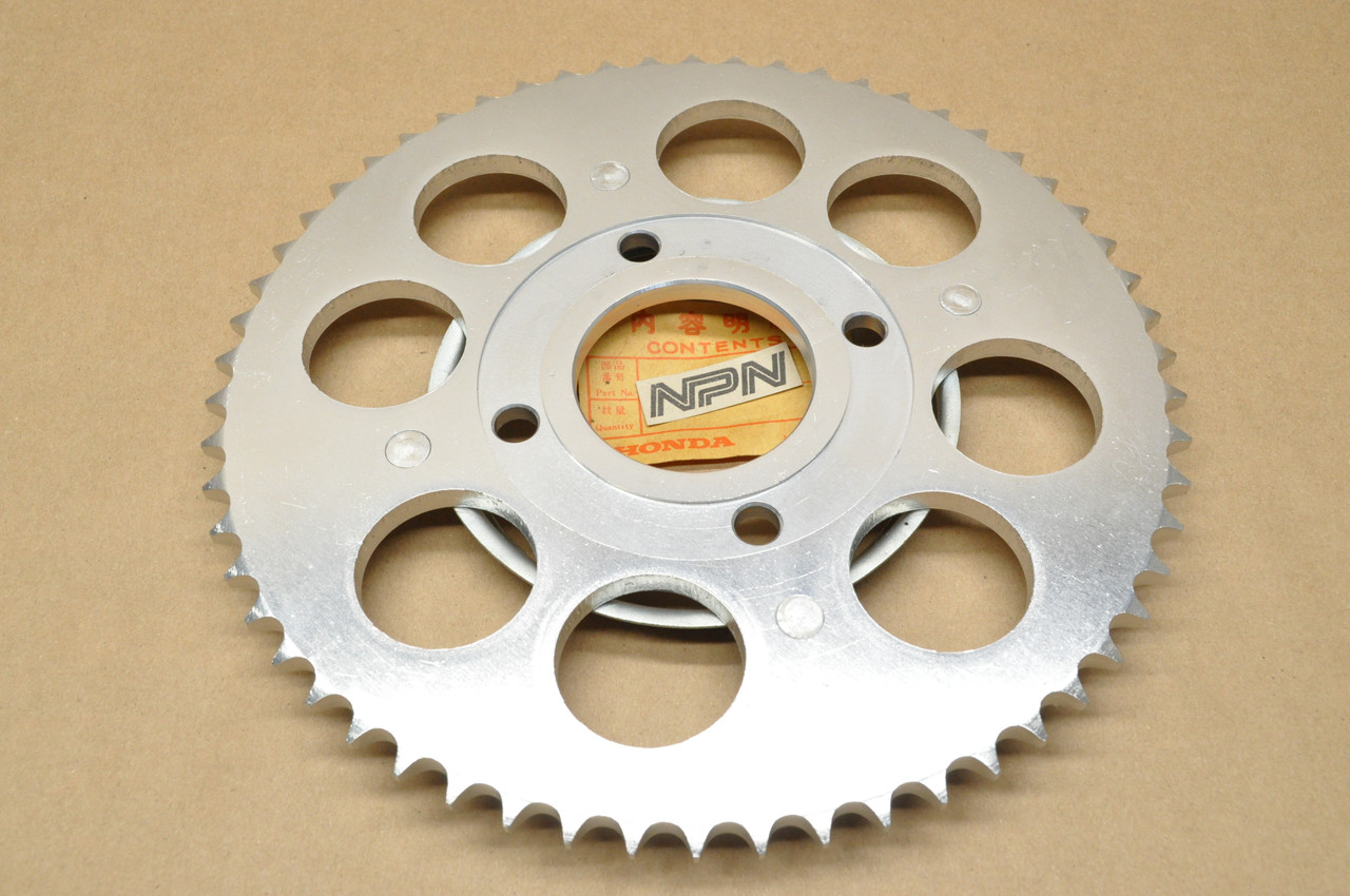 NOS Honda 1979 XR185 Aluminum Final Drive Sprocket 58T 41200-446-000