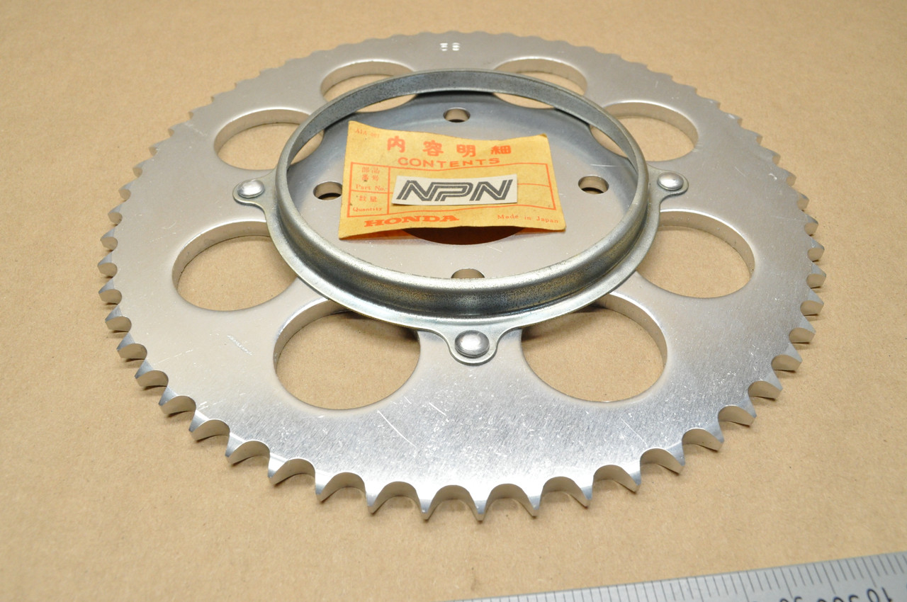 NOS Honda 1979 XR185 Aluminum Final Drive Sprocket 58T 41200-446-000