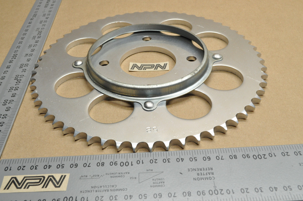 NOS Honda 1979 XR185 Aluminum Final Drive Sprocket 58T 41200-446-000
