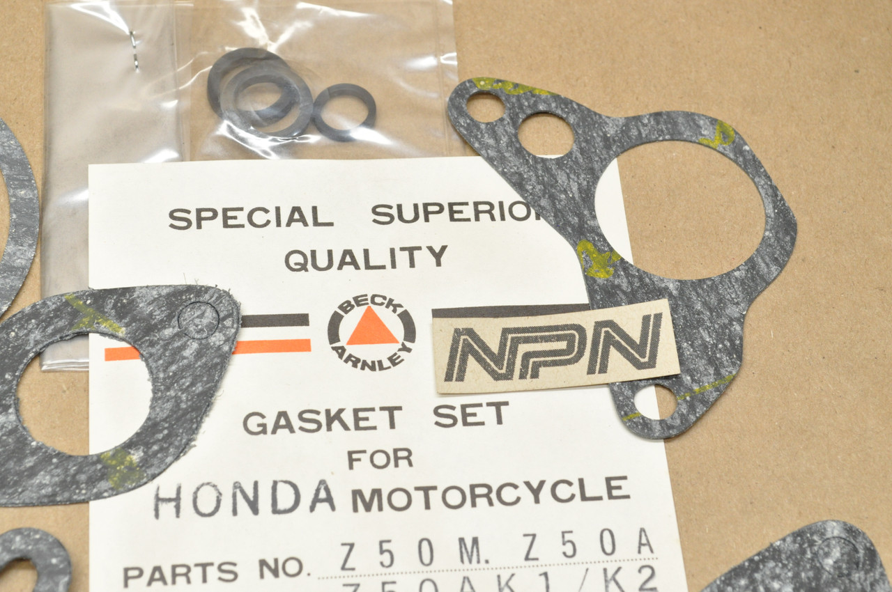 NOS Honda Z50 A K0-K2 Z50R Beck Arnley Top End Gasket O-Ring Kit 06110-045-020