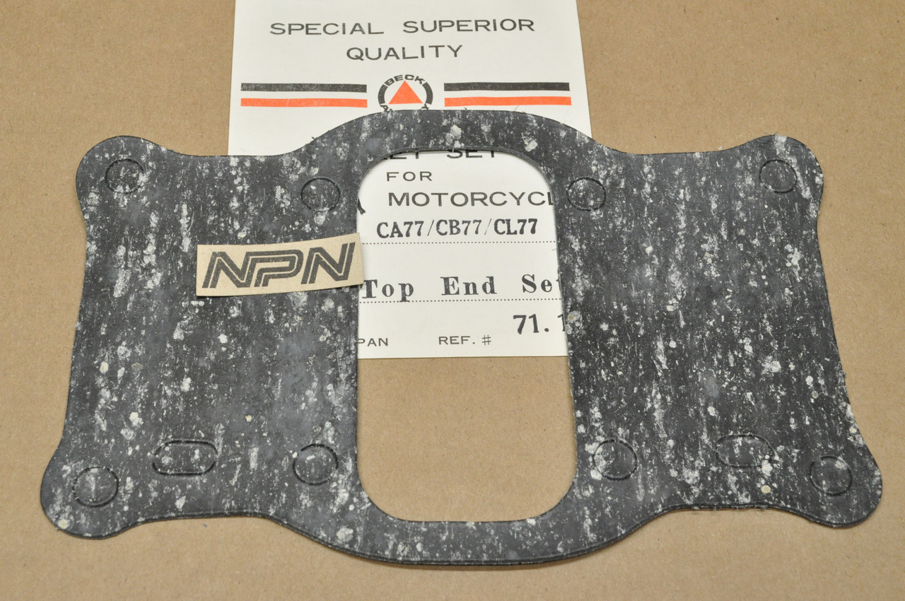 NOS Honda CA77 CB77 CL77 Beck Top End Gasket O-Ring Incomplete Kit 06110-275-000