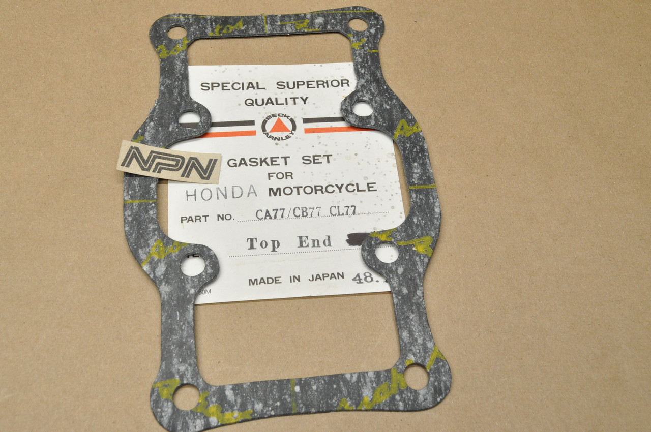 NOS Honda CL77 CA72 CA77 CB72 CB77 CL72 Beck Cylinder Cover Gasket 12391-259-000