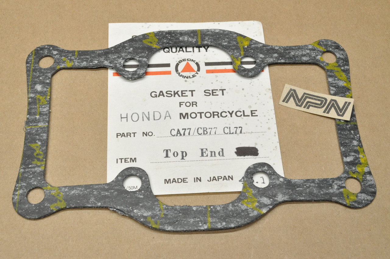 NOS Honda CL77 CA72 CA77 CB72 CB77 CL72 Beck Cylinder Cover Gasket 12391-259-000