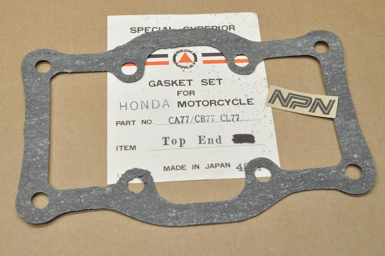 NOS Honda CL77 CA72 CA77 CB72 CB77 CL72 Beck Cylinder Cover Gasket 12391-259-000