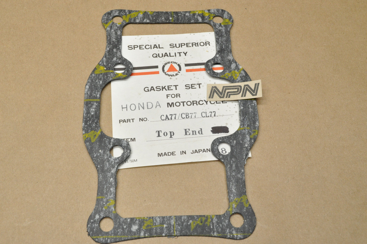 NOS Honda CL77 CA72 CA77 CB72 CB77 CL72 Beck Cylinder Cover Gasket 12391-259-000