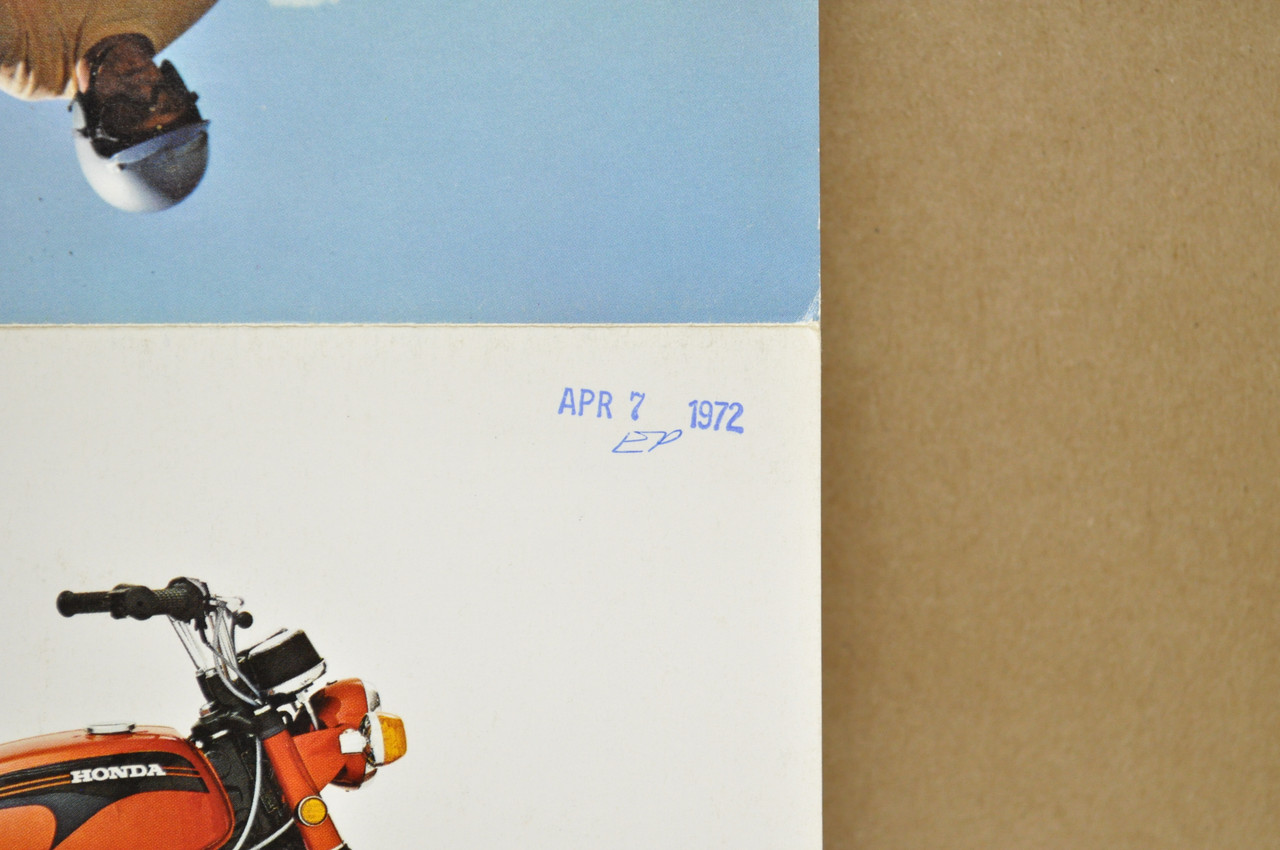 Vintage NOS 1971 Honda CL175 K5 Scrambler 175 Brochure OEM Dealer Specs