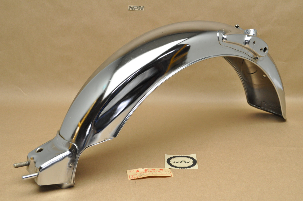 NOS Honda CB100 CB125 CL100 CL125 Chrome Rear Fender Mud Guard 80100-107-782 XW