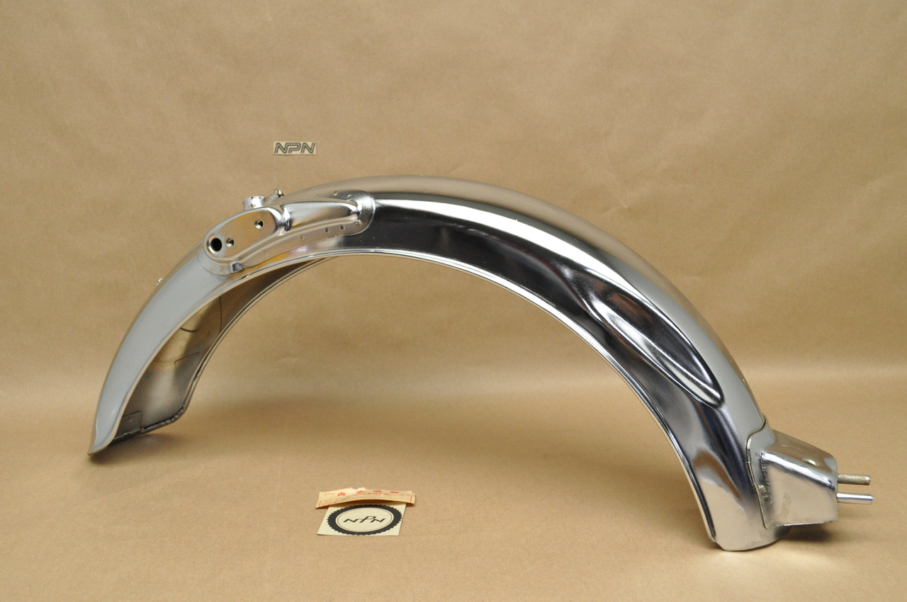NOS Honda CB100 CB125 CL100 CL125 Chrome Rear Fender Mud Guard 80100-107-782 XW