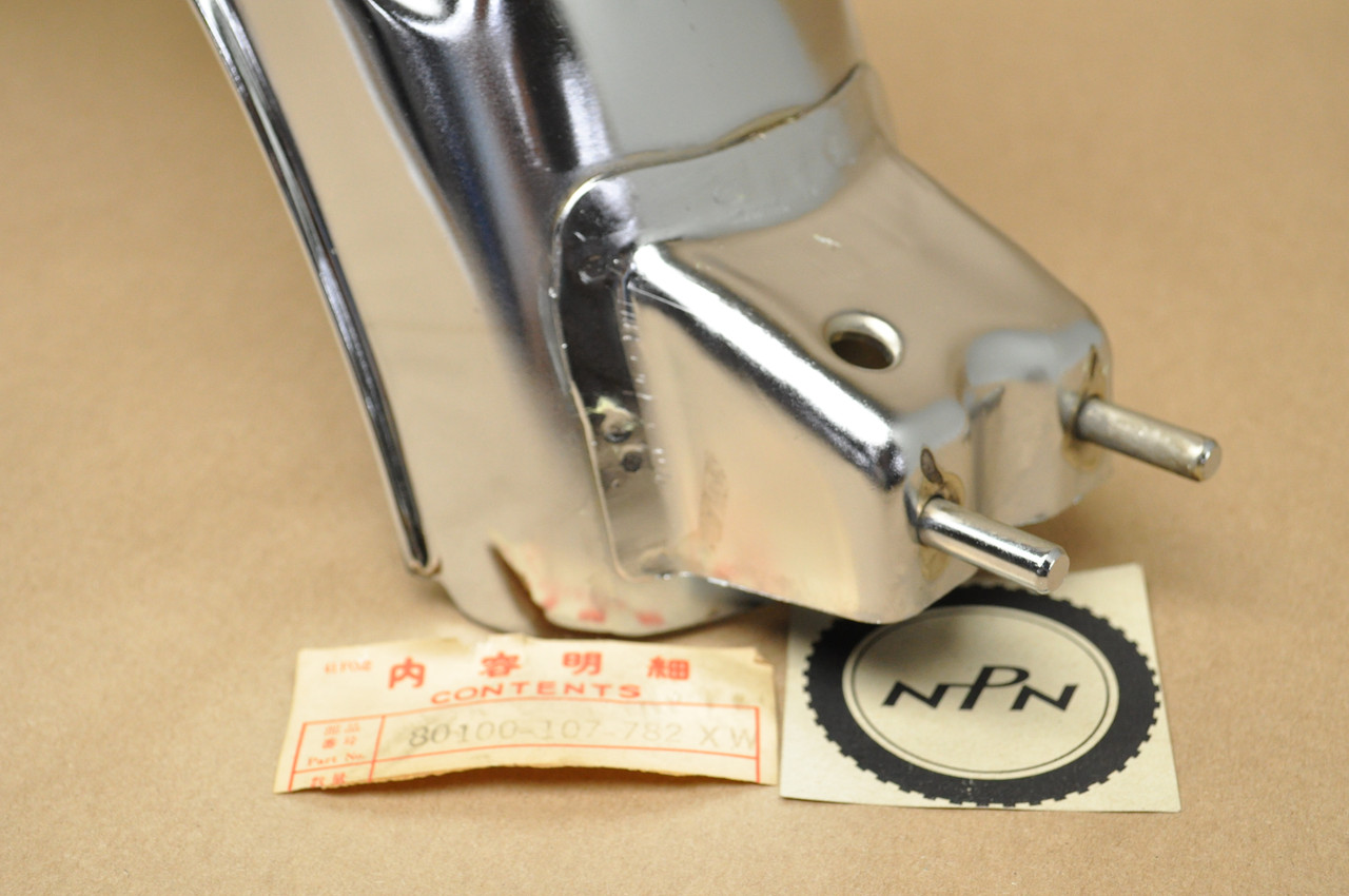 NOS Honda CB100 CB125 CL100 CL125 Chrome Rear Fender Mud Guard 80100-107-782 XW