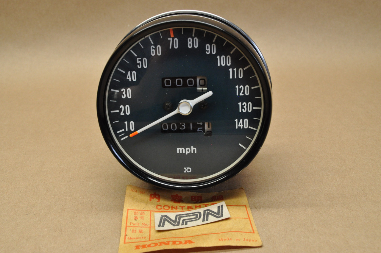 NOS Honda CB750 K3-K4 Speedometer MPH Odometer Trip Meter Gauge 37200-341-671