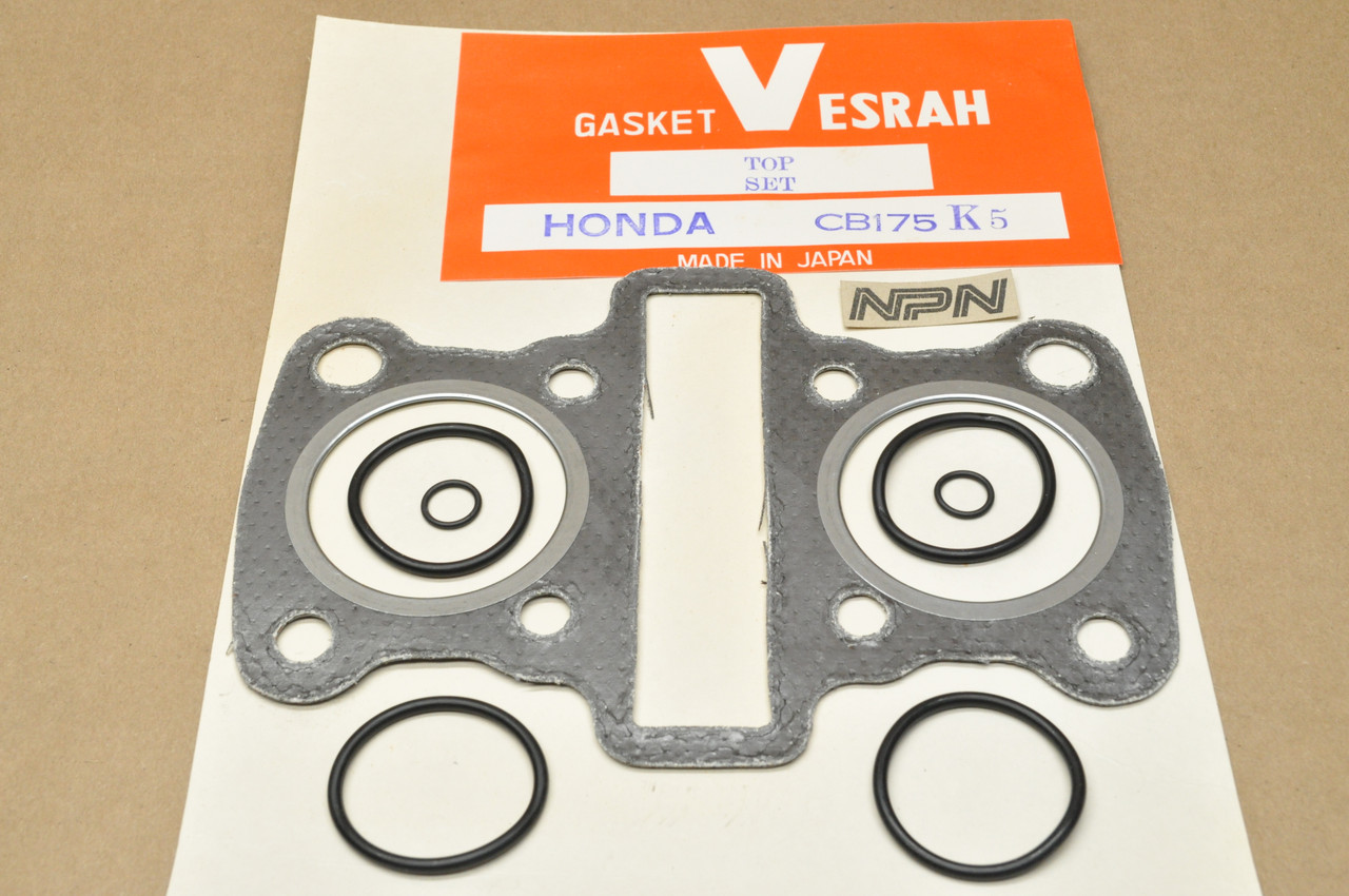NOS Honda CA175 CB175 K3-K7 Vesrah Top End Gasket O-Ring Seal Kit 06110-315-000