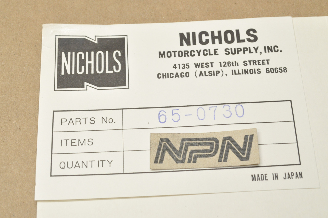 NOS Honda S90 CL90 CT90 Nichols Top End Gasket O-Ring Kit 06110-028-150