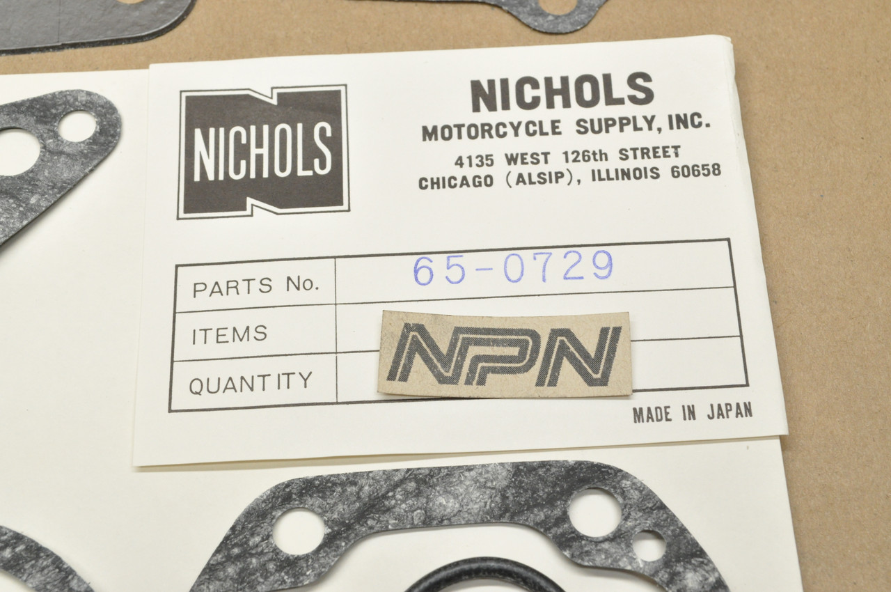 NOS Honda CL70 CT70 Nichols Top End Gasket O-Ring Seal Kit 06110-111-000