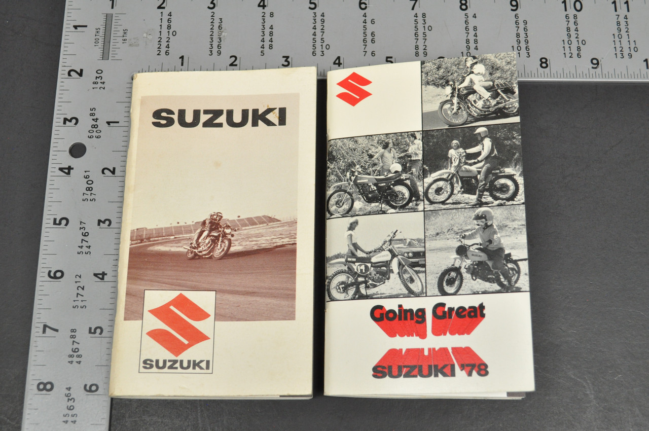 VTG NOS 1977 1978 Suzuki Dealer Pocket Sales Guide Payment Guide Lot of 2 OEM