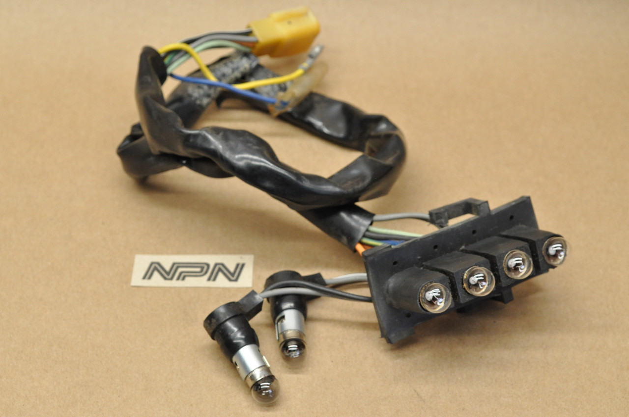 Vtg OEM Suzuki 1980-82 GS450 Meter Gauge Pilot Light Wire Harness 34173-44100
