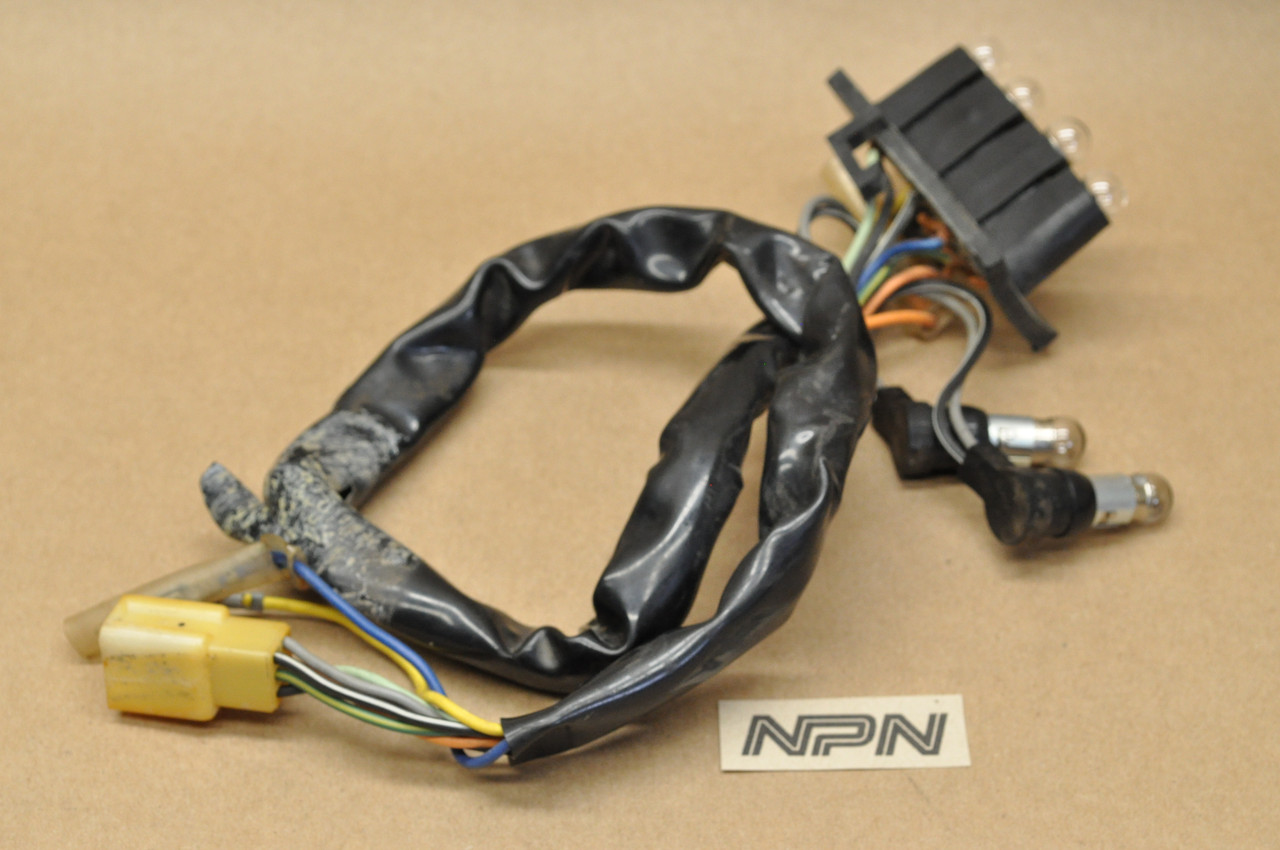 Vtg OEM Suzuki 1980-82 GS450 Meter Gauge Pilot Light Wire Harness 34173-44100