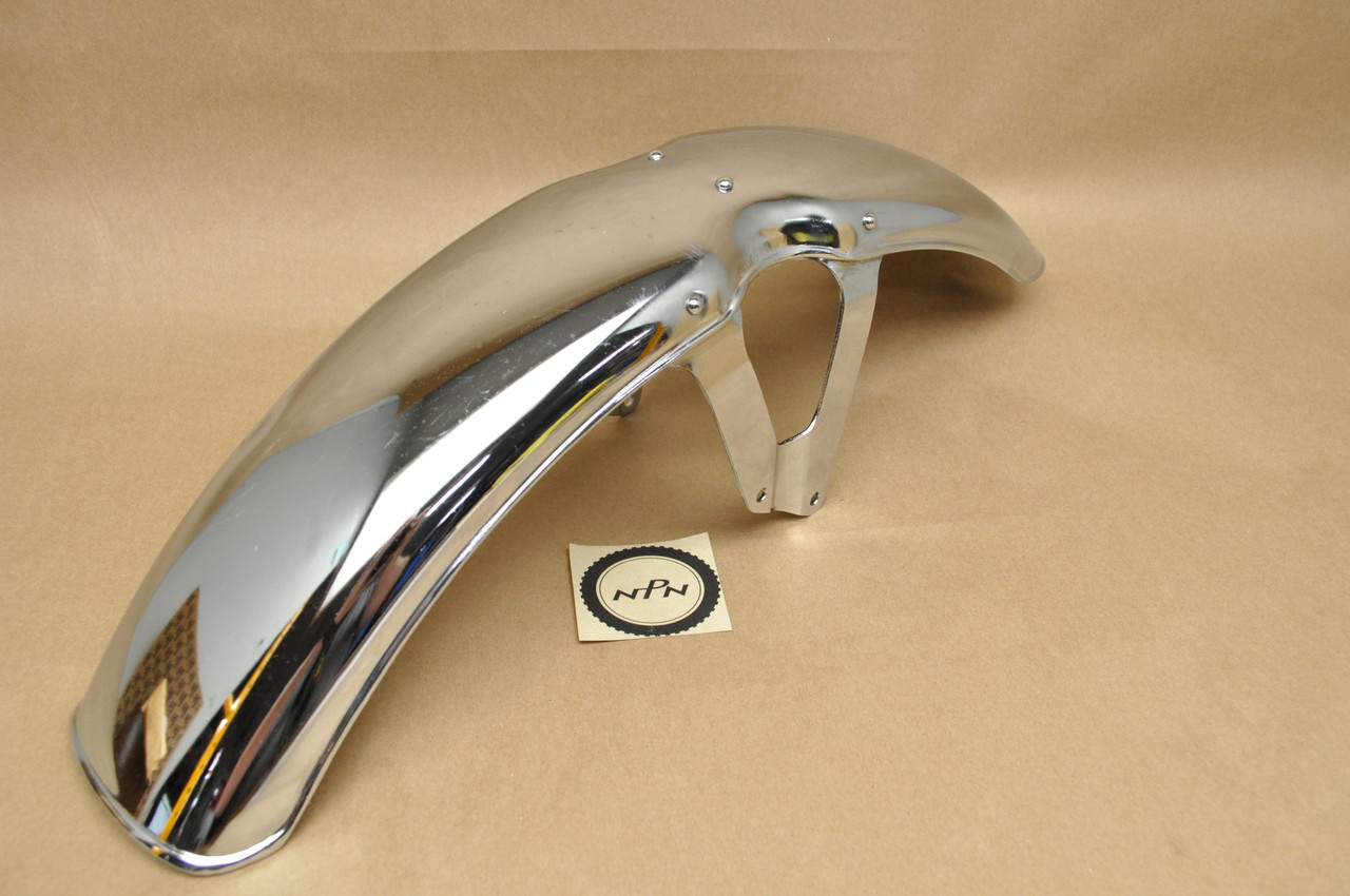NOS Honda CL350 K4-K5 Chrome Front Fender Splash Mud Guard 61100-345-670 XW