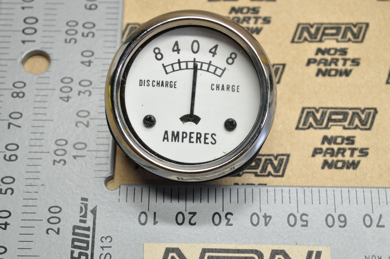 NOS Motorcycle SKC Lucas Head Light Ammeter Amp Meter Gauge 8A 60-0138