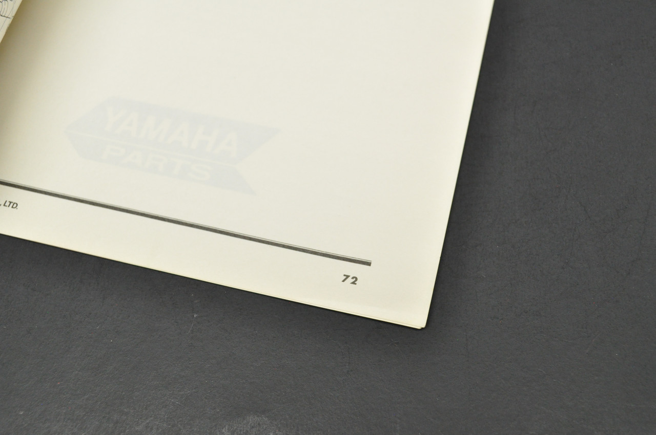Vintage 1975 Yamaha MX250 B Motorcycle Parts List Catalog Manual Diagram Book
