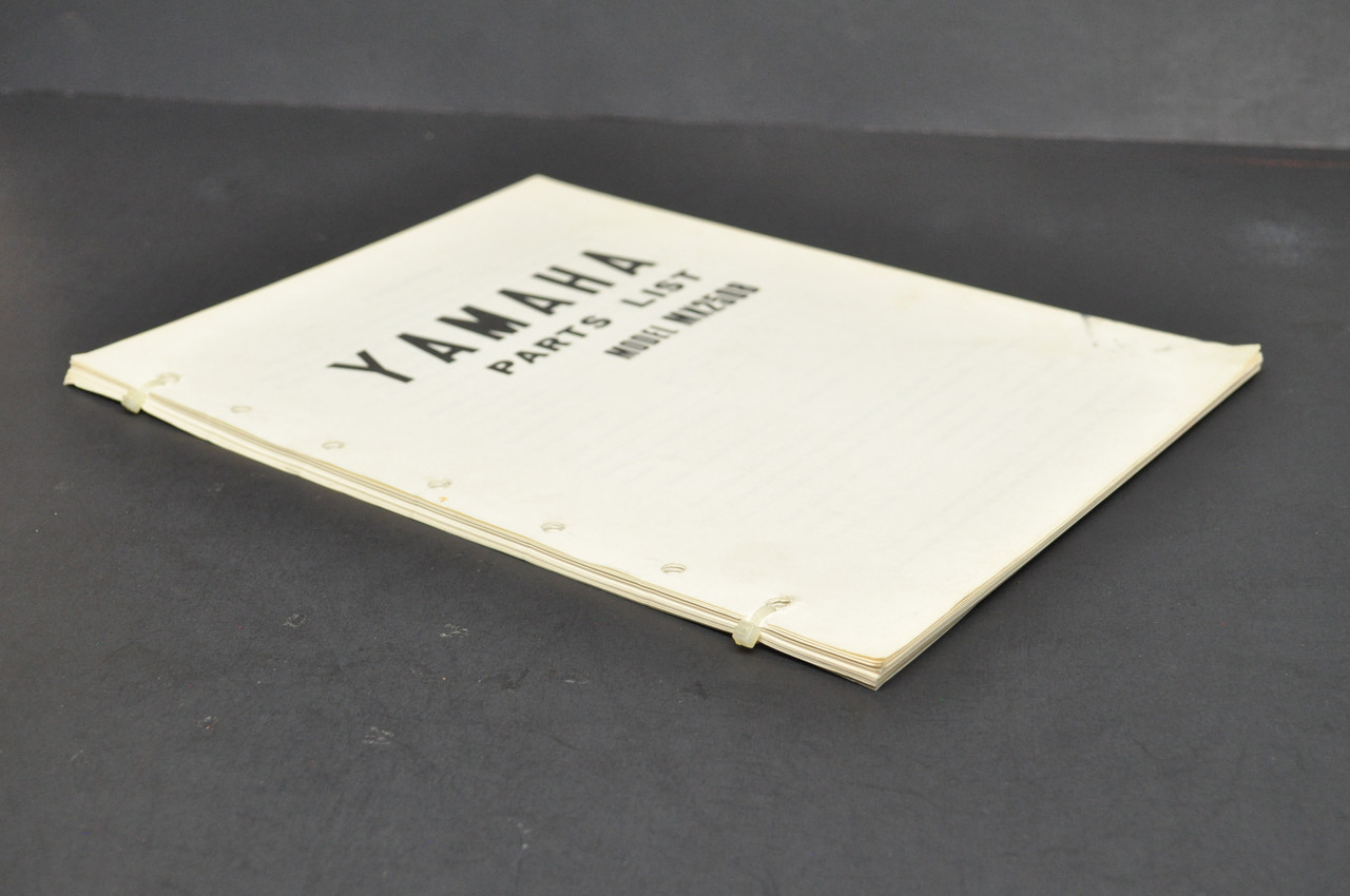 Vintage 1975 Yamaha MX250 B Motorcycle Parts List Catalog Manual Diagram Book