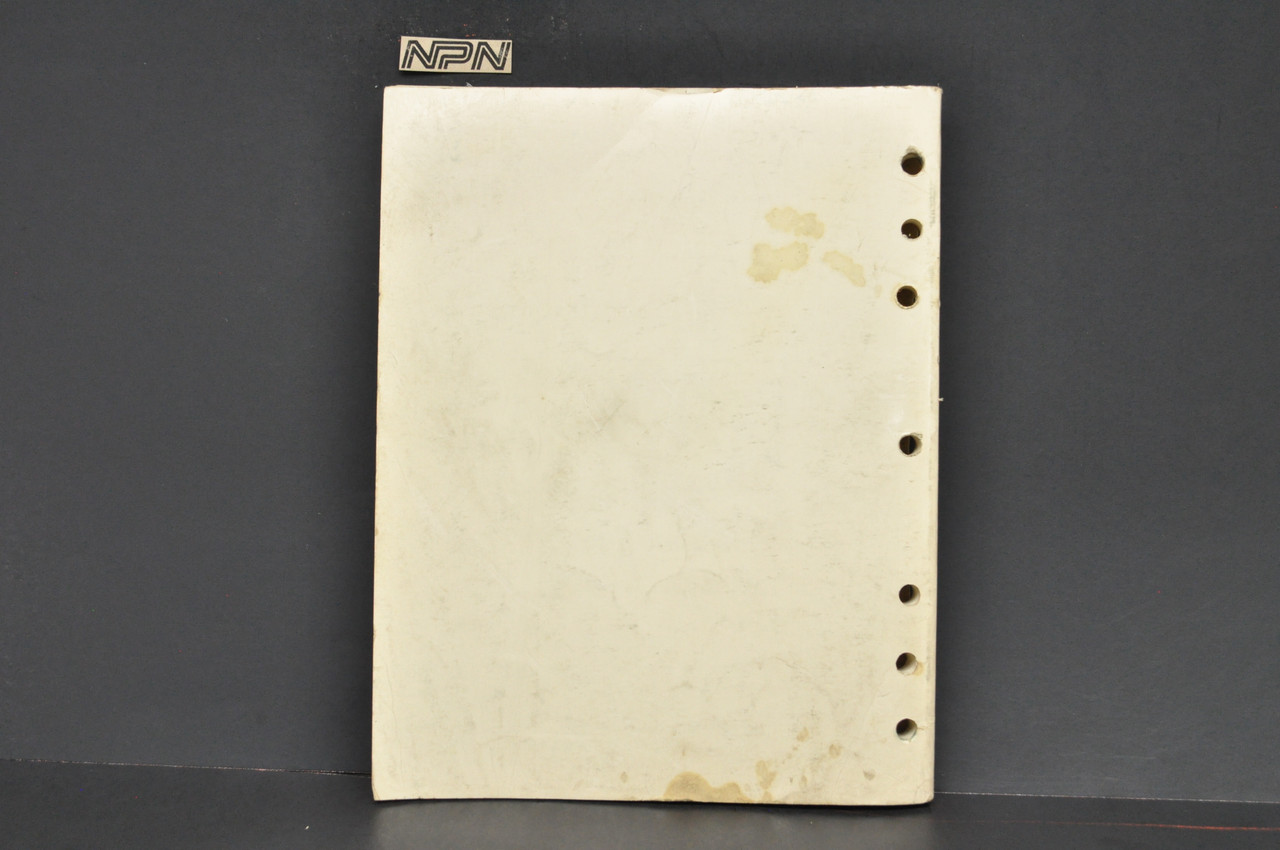 VTG 1988 Yamaha ATV Motorcycle Supersession Inactive Discontinued List Manual