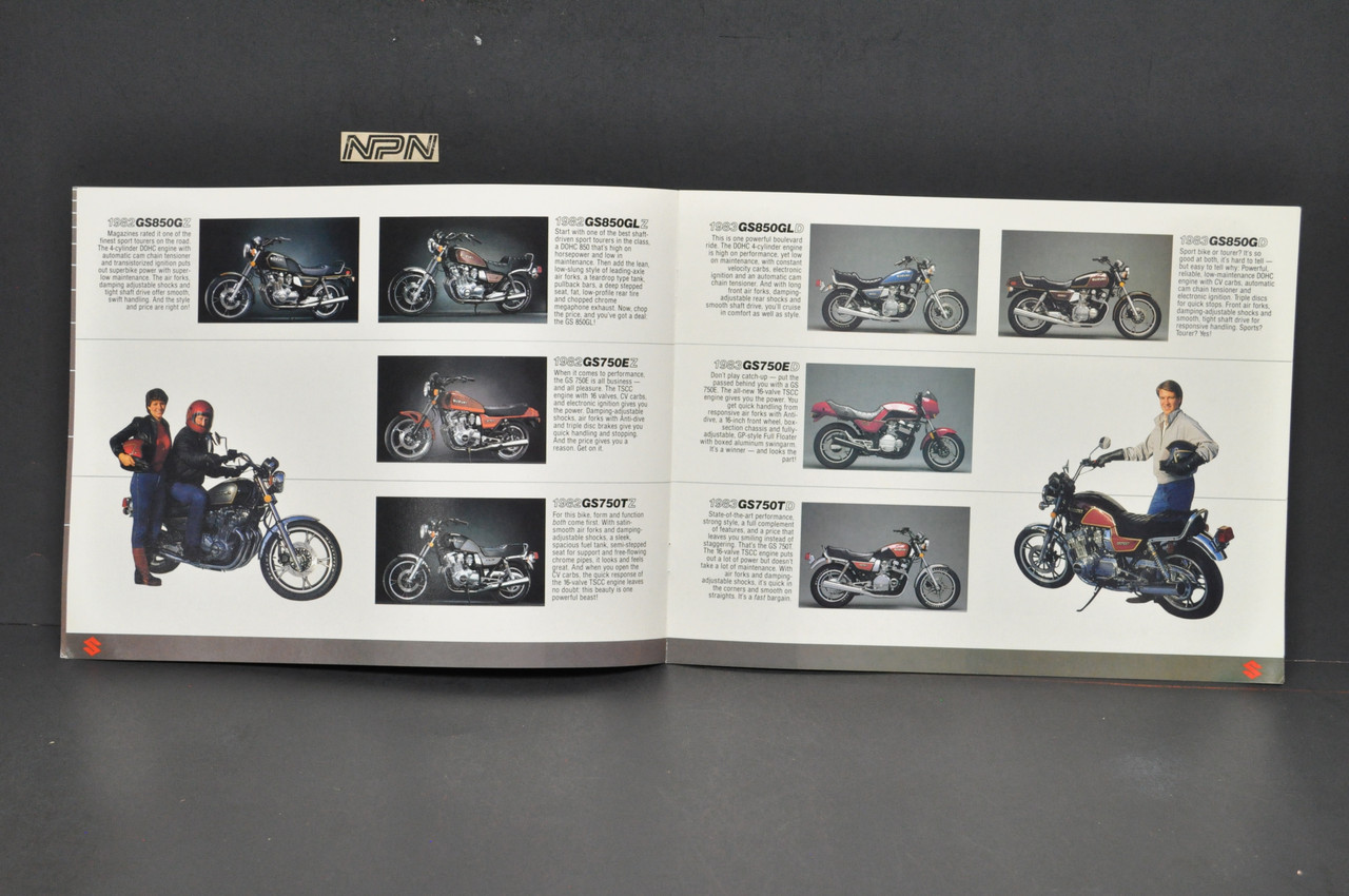 VTG NOS 1982-83 Suzuki Sensation GS1100 GS750 GS850 GS650 GS550 GS450 Brochure