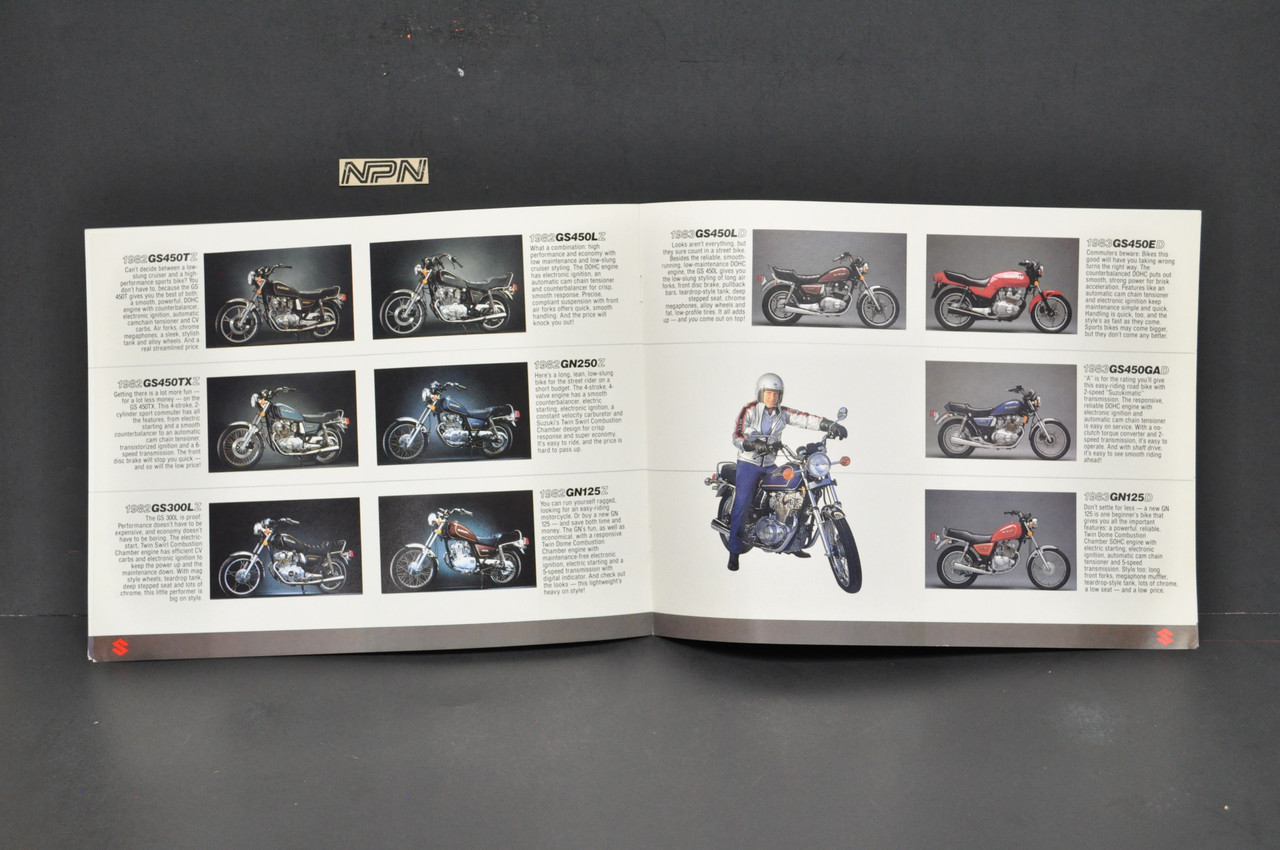 VTG NOS 1982-83 Suzuki Sensation GS1100 GS750 GS850 GS650 GS550 GS450 Brochure