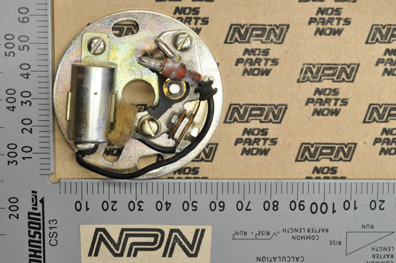 NOS Honda E300 Generator Contact Points Condenser & Plate Assembly 30200-812-003