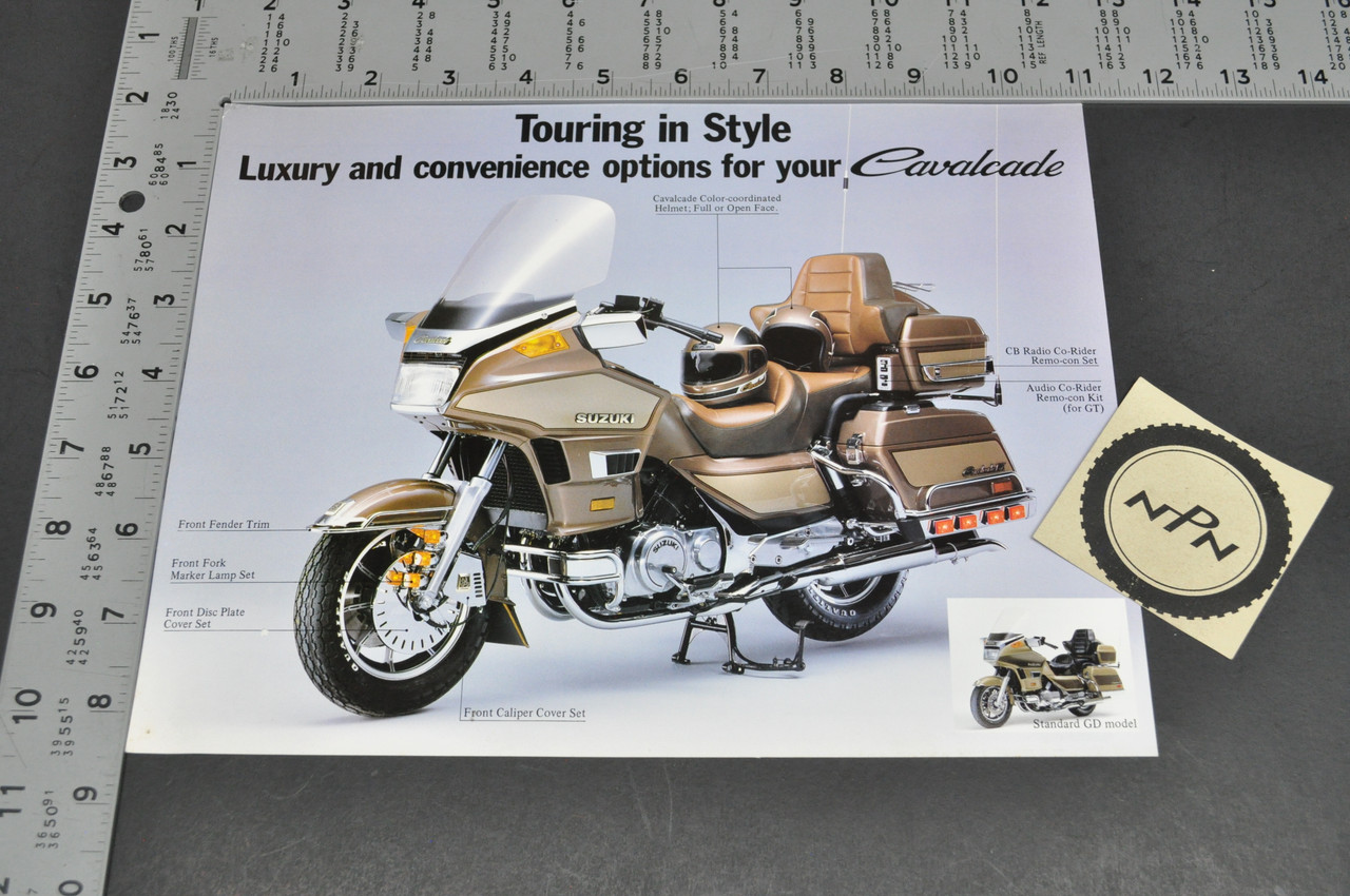 Vintage NOS 1985 Suzuki Cavalcade Brochure GT LX GD Touring Dealer Specs OEM