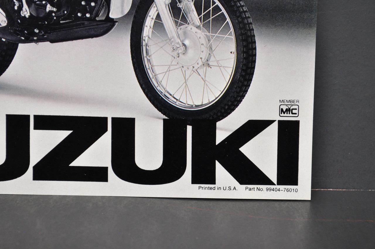 Vintage NOS 1976 Suzuki TS125 Duster TC125 Prospector Brochure Dealer Specs OEM