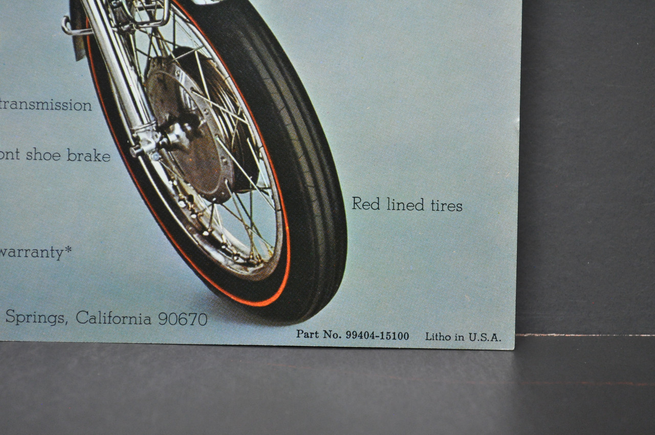 Vintage NOS 1969 Suzuki T500 III Titan T350 II Rebel Brochure OEM Dealer Specs