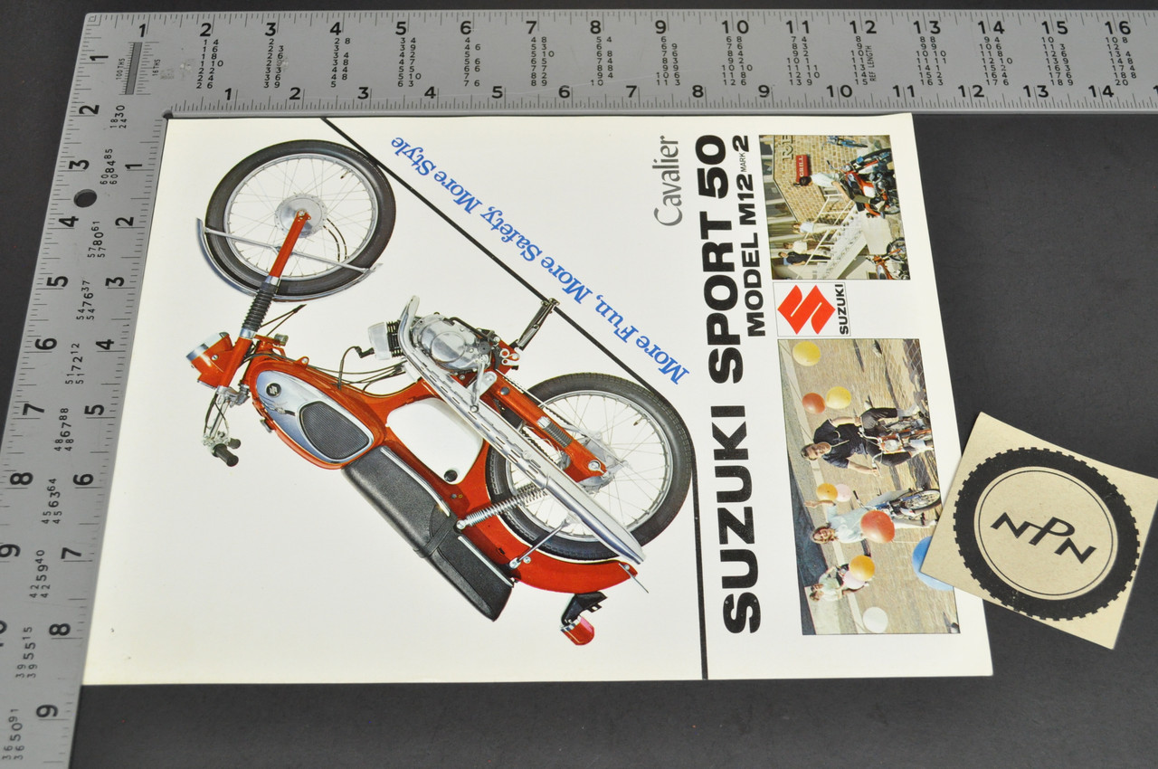 NOS 1966 Suzuki Sport 50 Cavalier M12 Mark II Brochure Motorcycle Dealer Specs