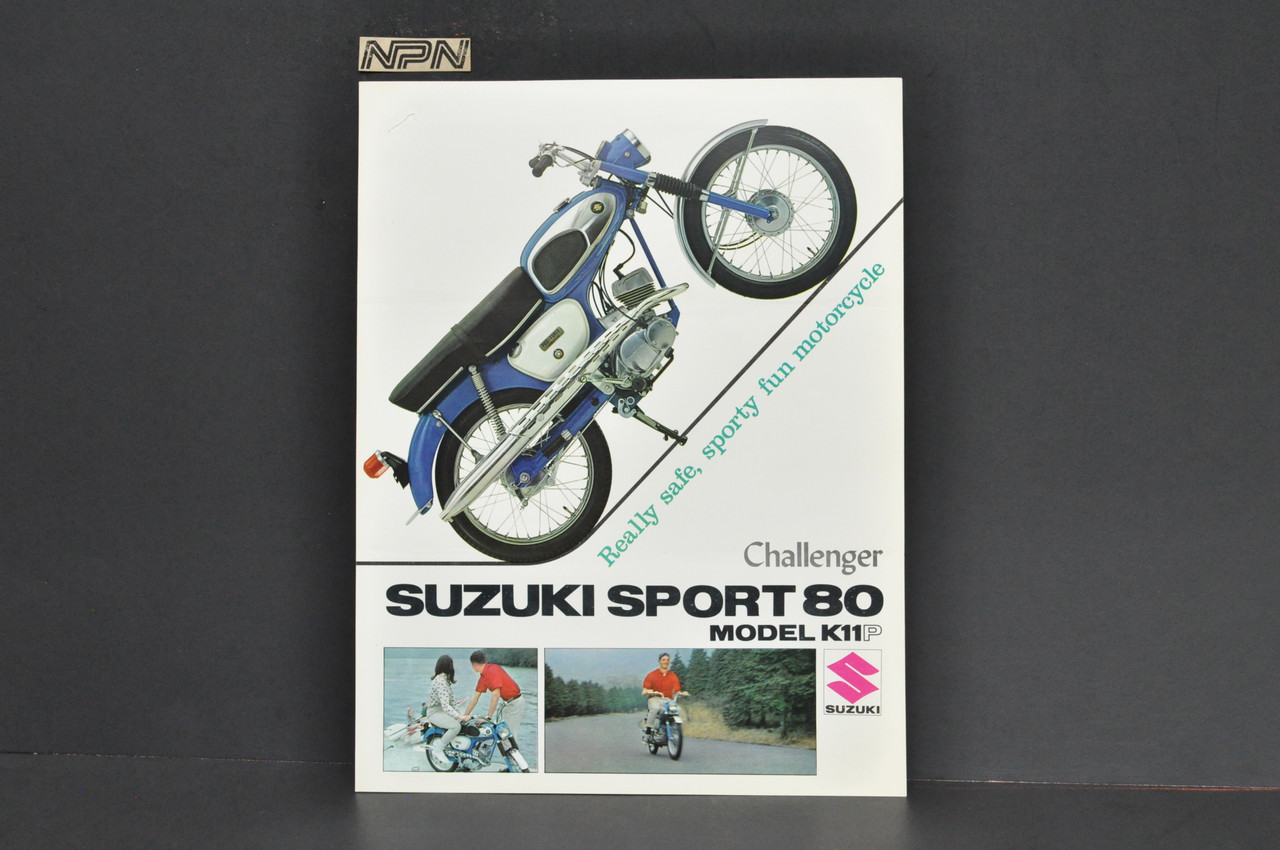 NOS 1966 Suzuki Sport 80 Challenger K11 P Brochure Motorcycle Dealer Specs OEM