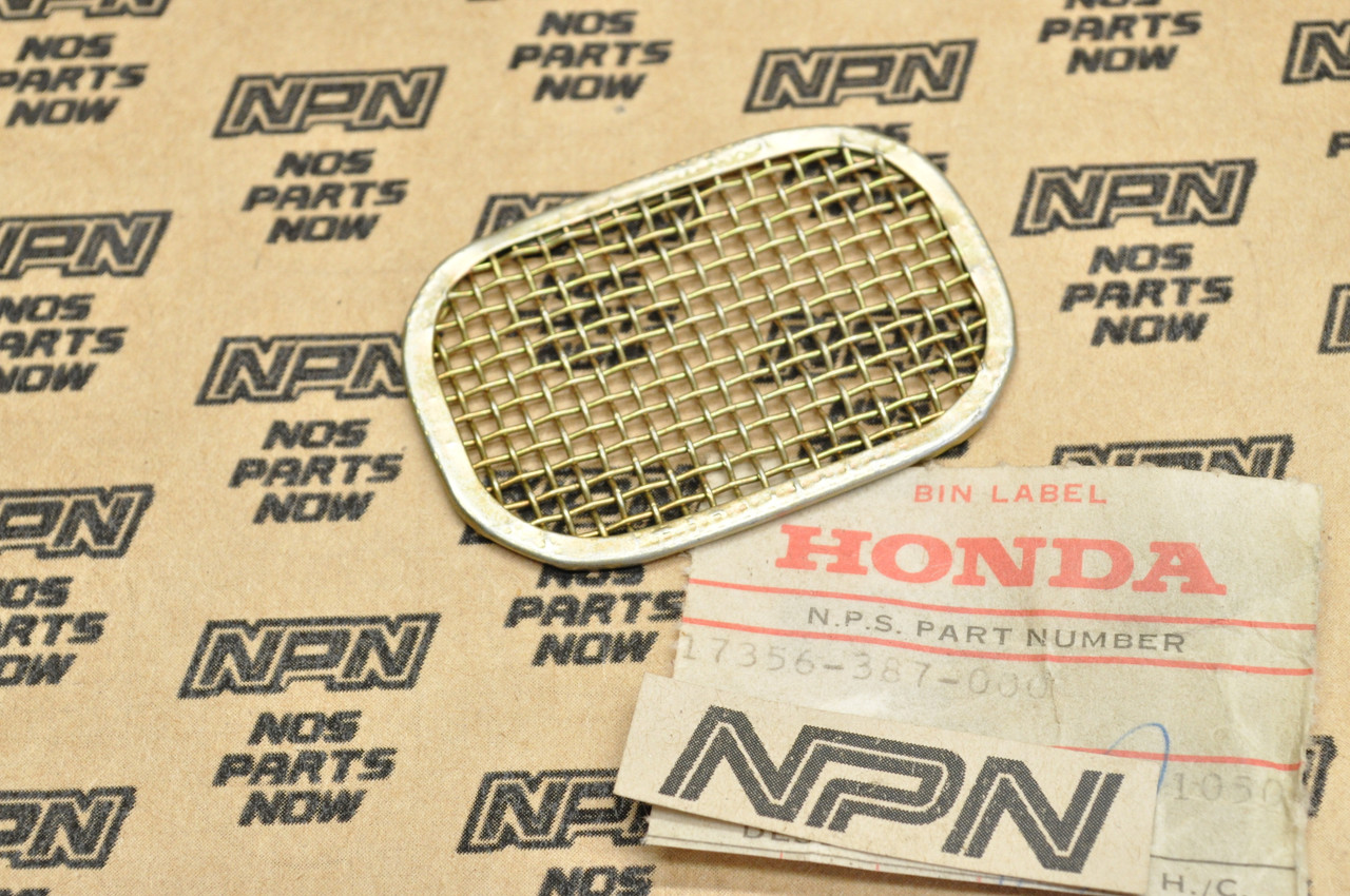 NOS Honda 1975-76 CB360 T Air Filter Cleaner Funnel Net Screen 17356-387-000