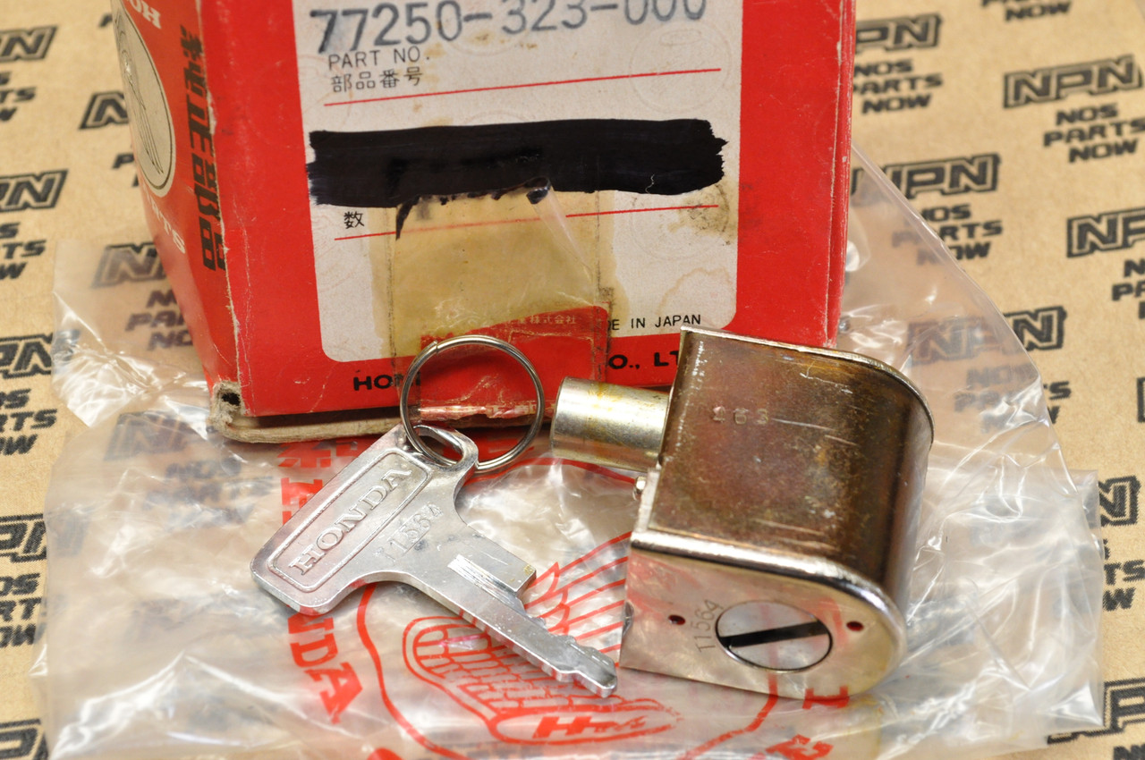 NOS Honda CB500 K0 Seat Lock w/ Key 77250-323-000