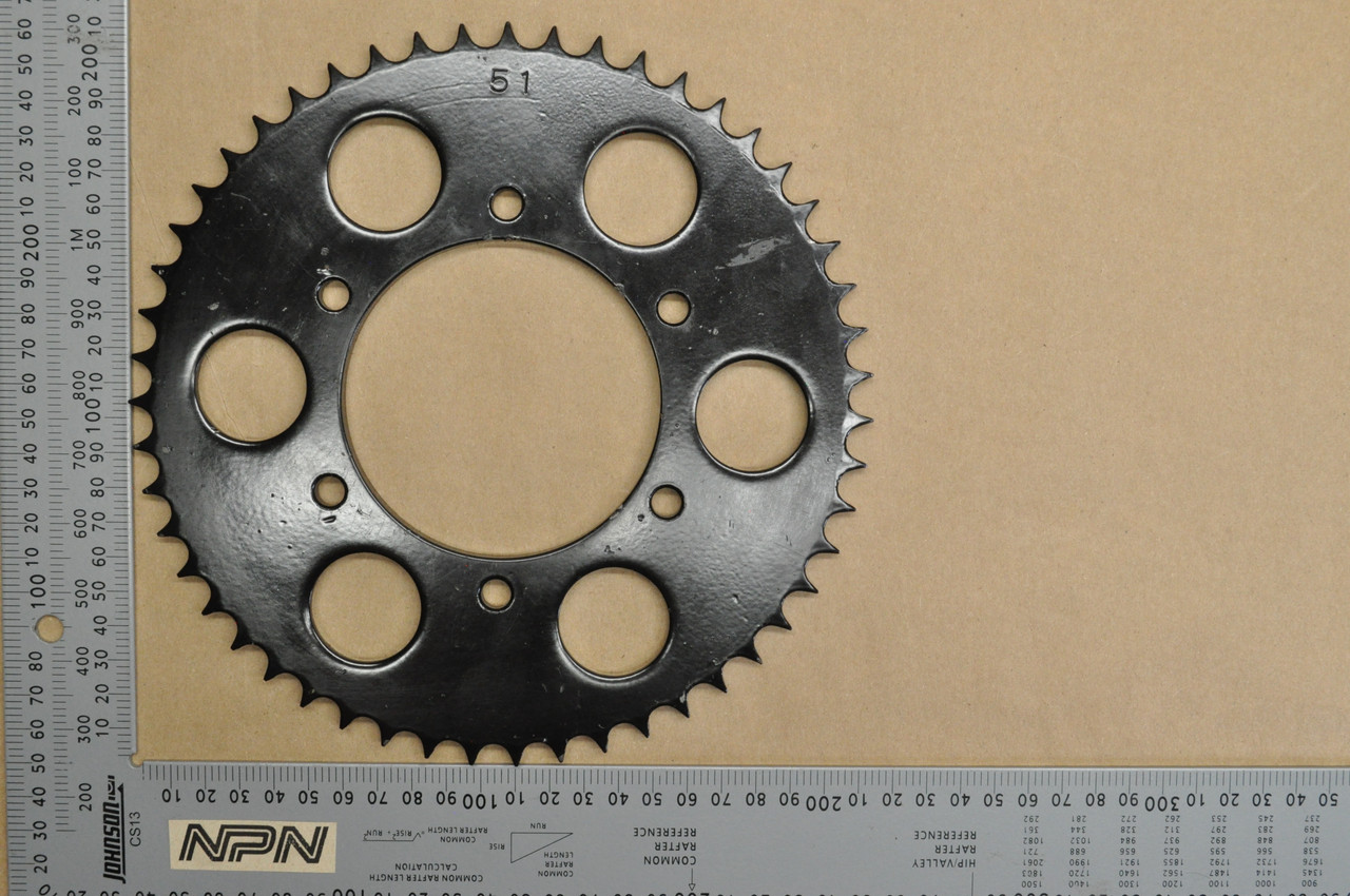 NOS Yamaha 1978-79 YZ80 Emgo Rear Chain Sprocket 51T 2J5-25451-10 ,  95-72851