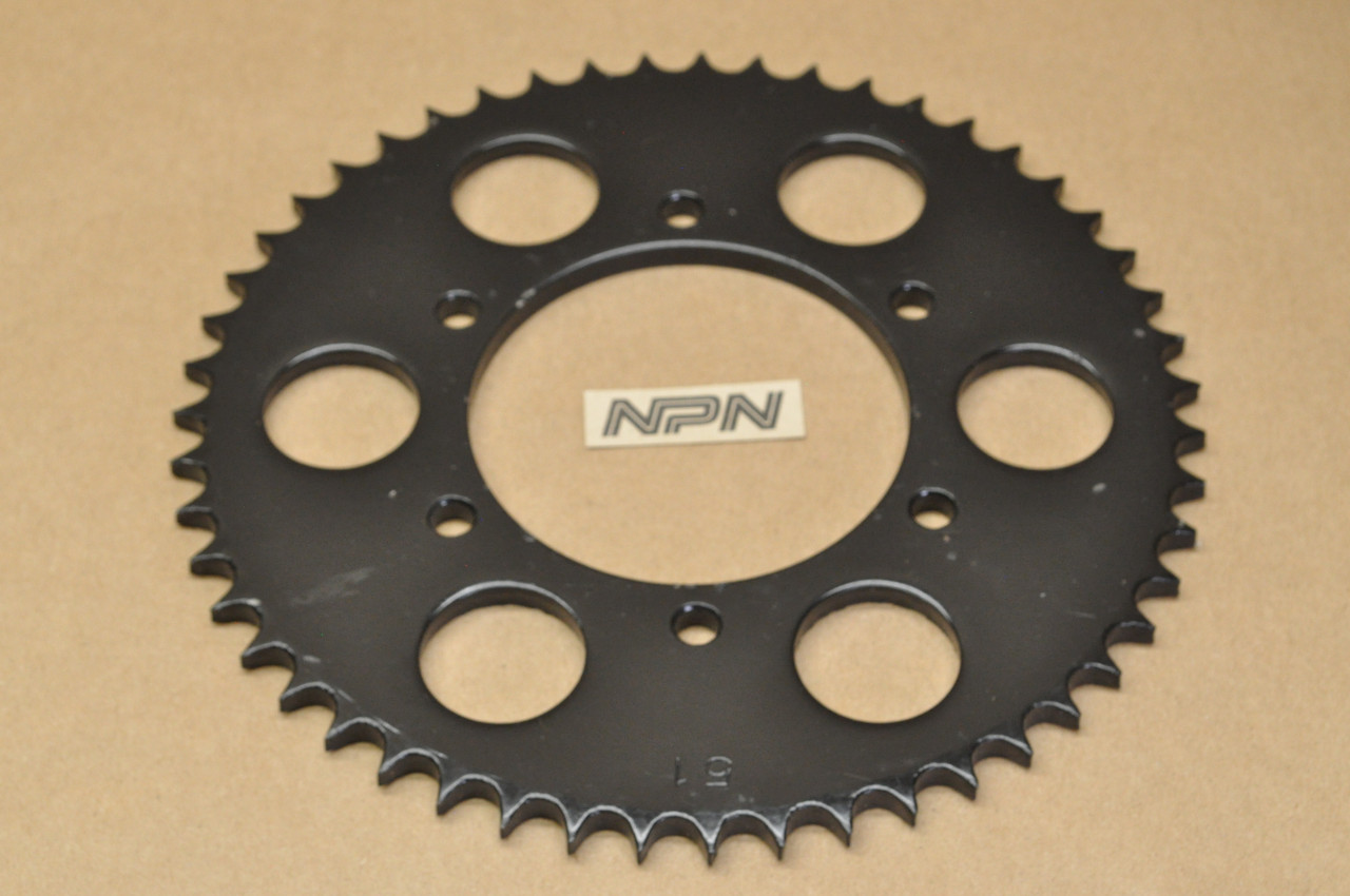 NOS Yamaha 1978-79 YZ80 Emgo Rear Chain Sprocket 51T 2J5-25451-10 ,  95-72851