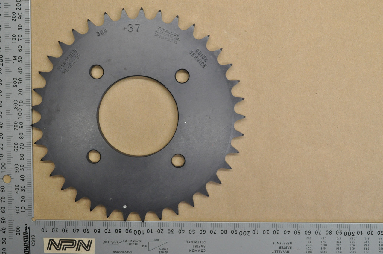 NOS Yamaha 1978 XS400 E XS500 E C.T. Alloy Rear Drive Chain Sprocket 37T #308