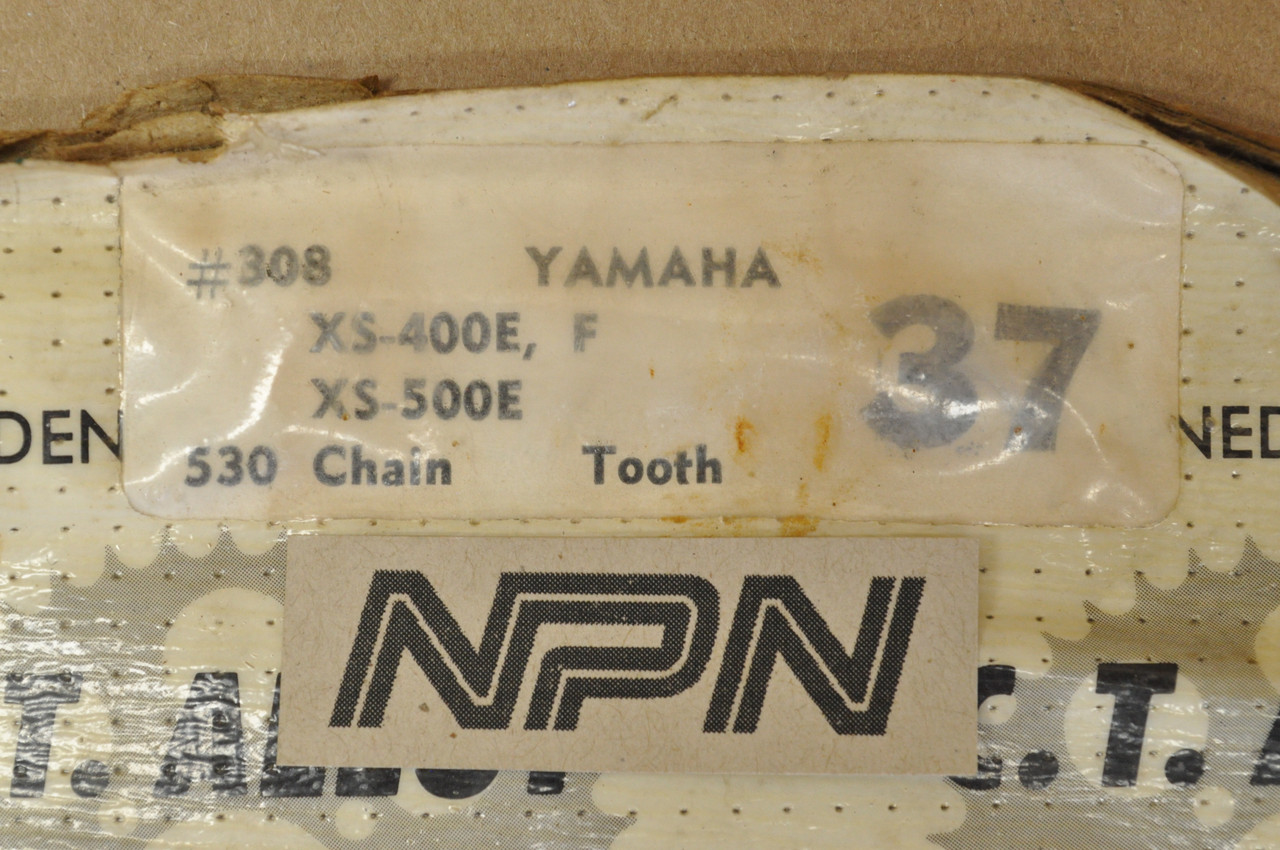 NOS Yamaha 1978 XS400 E XS500 E C.T. Alloy Rear Drive Chain Sprocket 37T #308