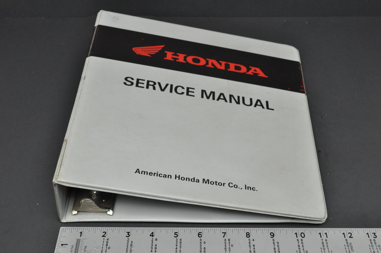 Vintage Honda OEM Service Manual 7 Ring 3" Gray Black Binder Only S0568