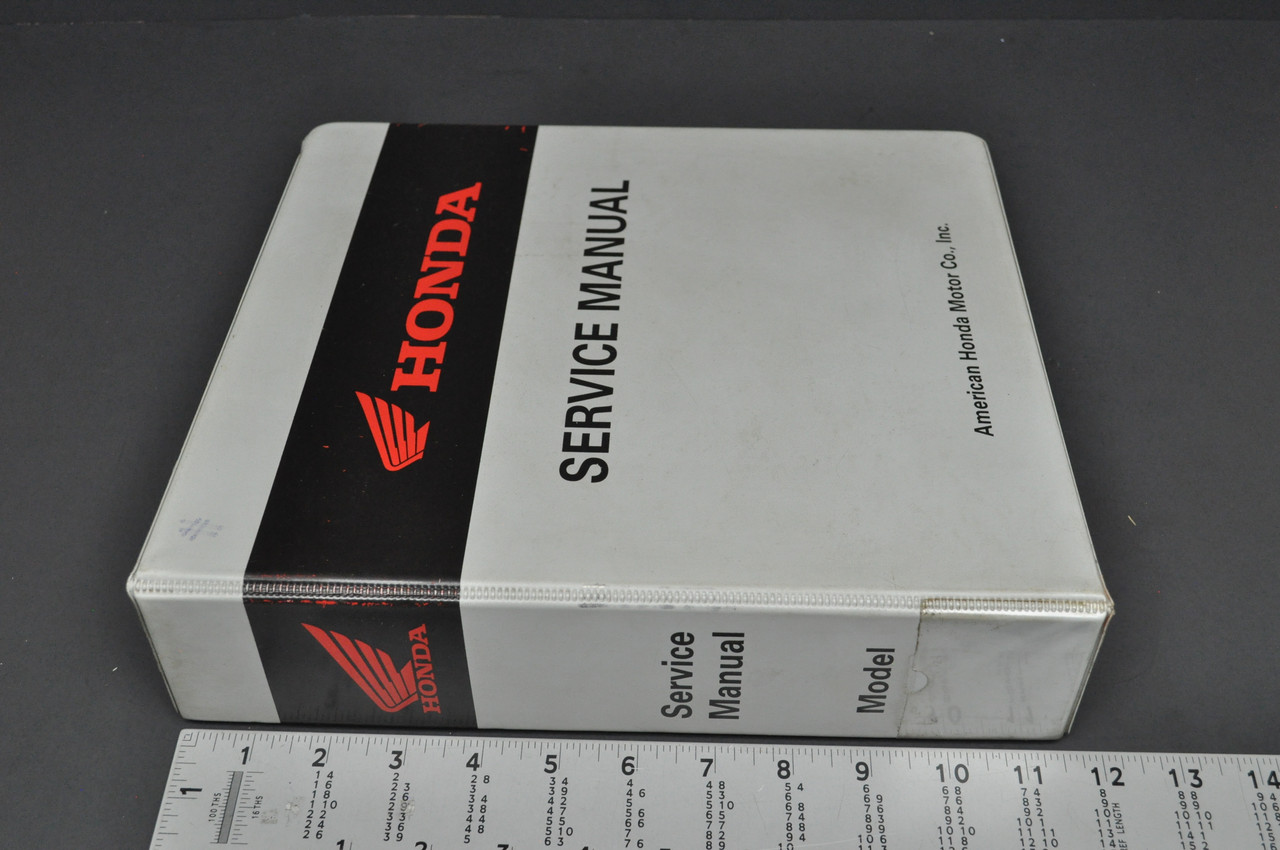 Vintage Honda OEM Service Manual 7 Ring 3" Gray Black Binder Only S0568