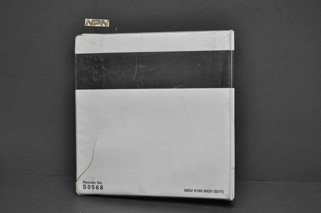 Vintage Honda OEM Service Manual 7 Ring 3" Gray Black Binder Only S0568