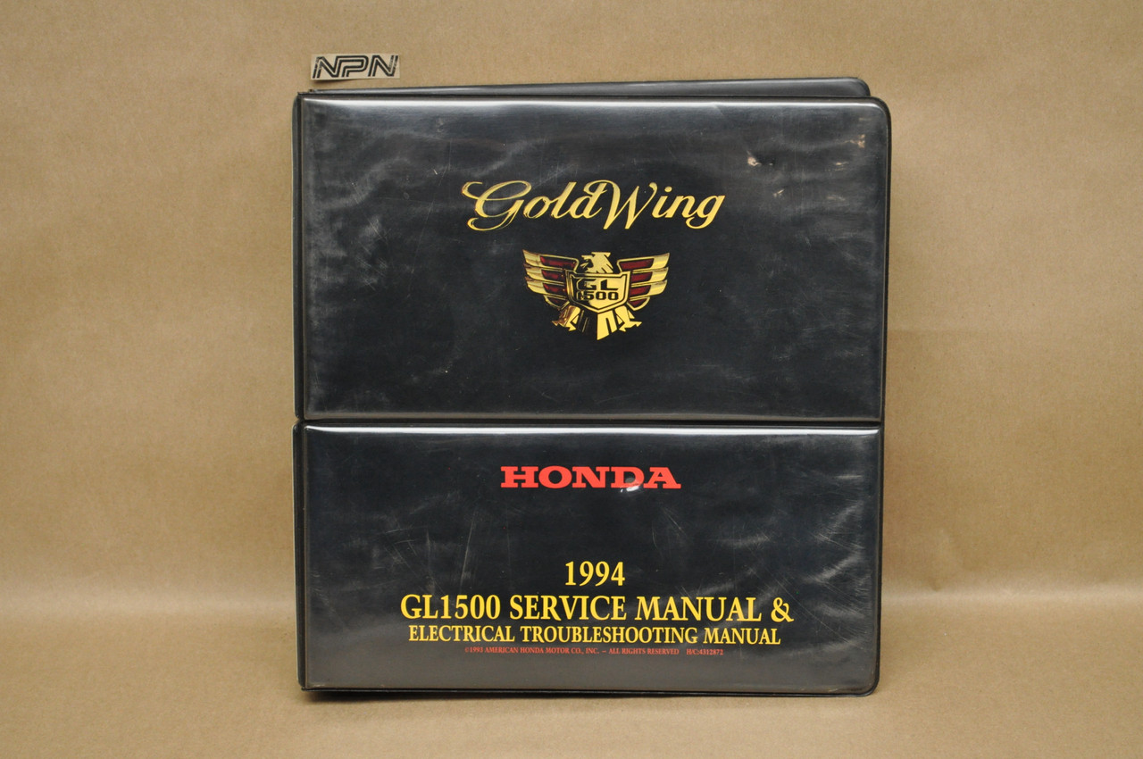 Vintage 1994 GL1500 Gold Wing Motorcycle Service Manual Electrical Troubleshoot